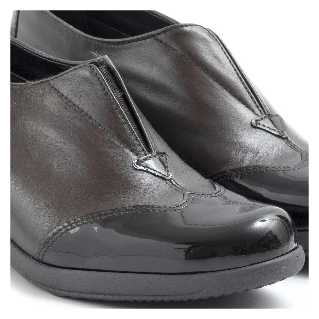 Slip on Cinzia Soft marrone in pelle con elastico