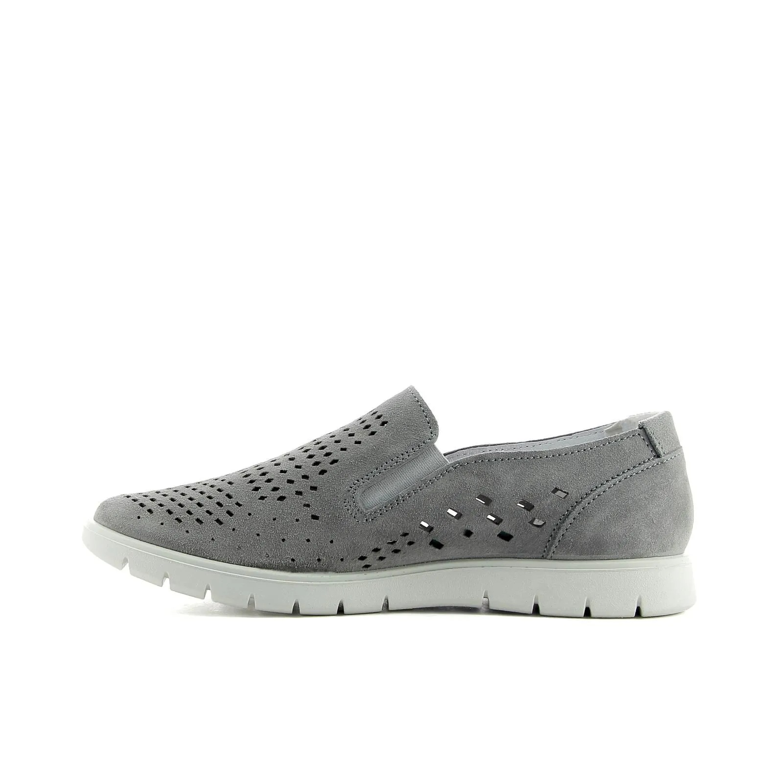 Slip-on grigie traforata