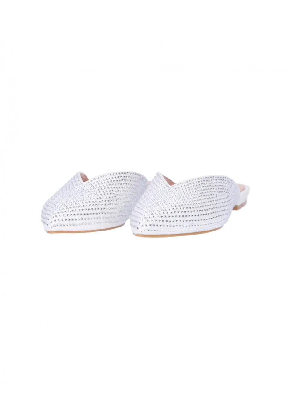Slippers a punta con strass STRASS CRYSTAL