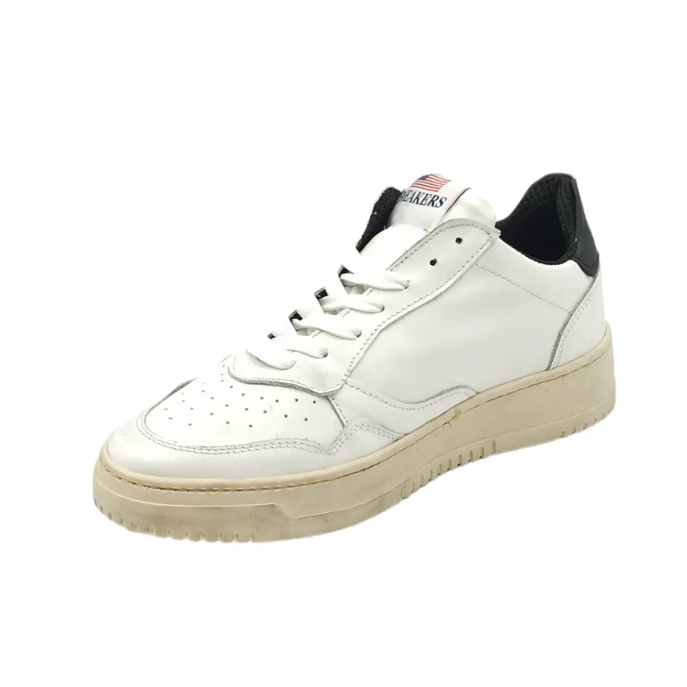 Sneaker donna in pelle D.Scudieri TRY DA BIANCO NERO ICE