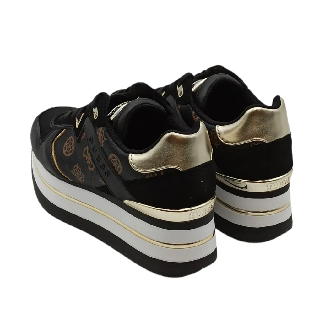 Sneaker donna in pelle Guess FL7HARFAL12 BRWBL