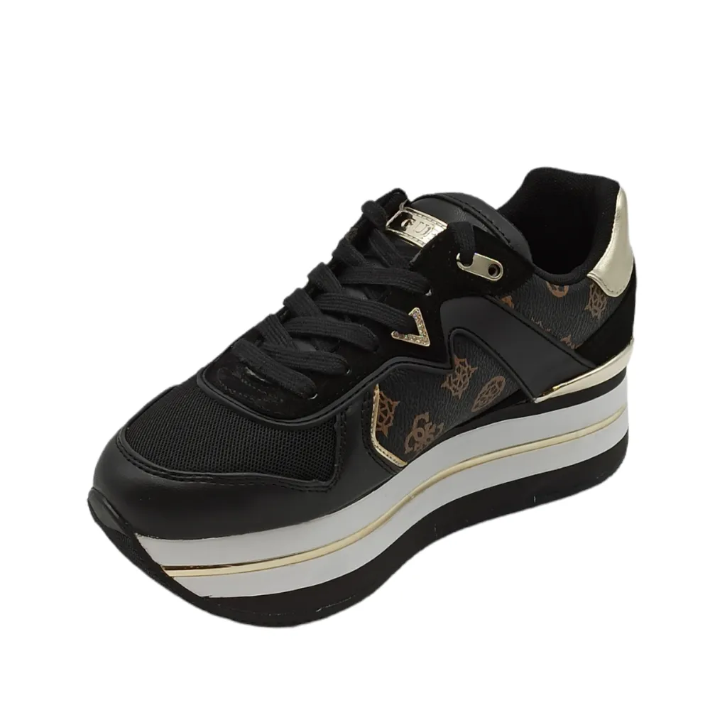 Sneaker donna in pelle Guess FL7HARFAL12 BRWBL
