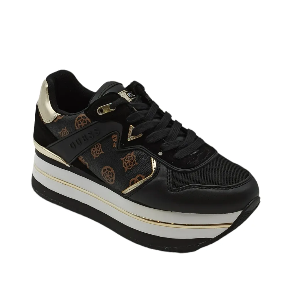 Sneaker donna in pelle Guess FL7HARFAL12 BRWBL