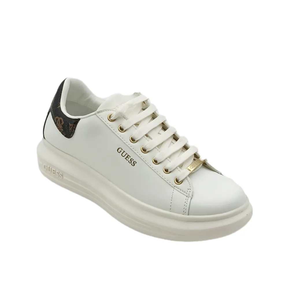 Sneaker Donna in pelle Guess FL7RNOFAL12 whibr