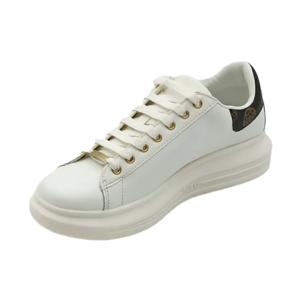 Sneaker Donna in pelle Guess FL7RNOFAL12 whibr