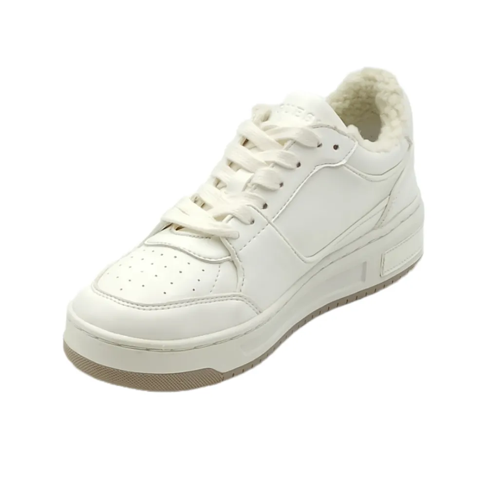 Sneaker donna in pelle imbottita Guess FL8TKYSMT12 WHITE