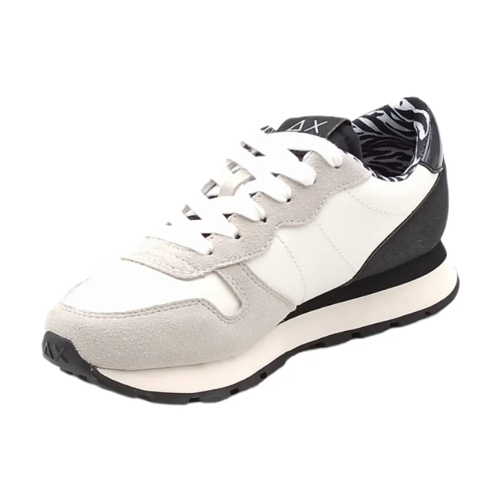 Sneaker donna in pelle Sun68 Z42206 BIANCO ALLY STUDS