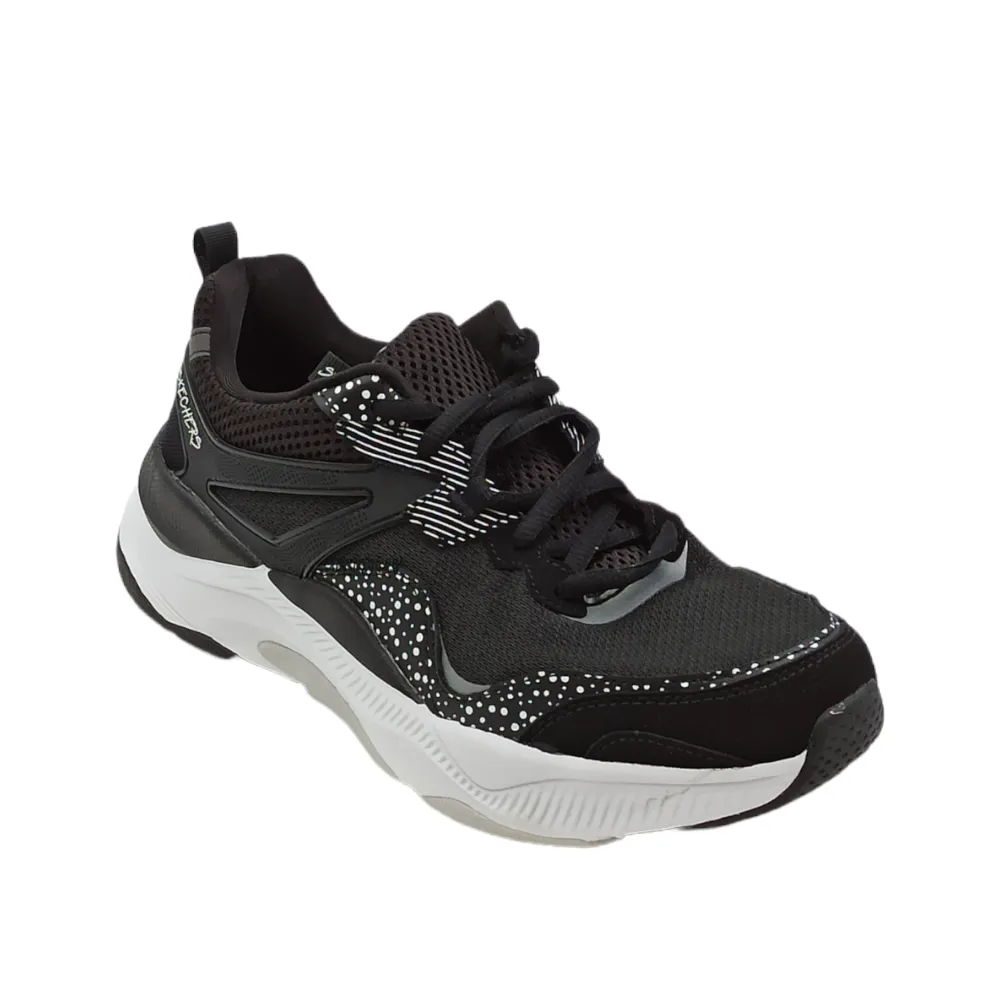 Sneaker donna in tessuto Skechers 149882 Mira- Big Praise BKW