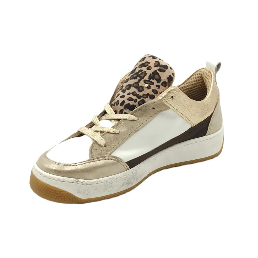 Sneaker donna pelle glitter stella D. Scudieri NEW YORK LAKERS POLAR PLATIN