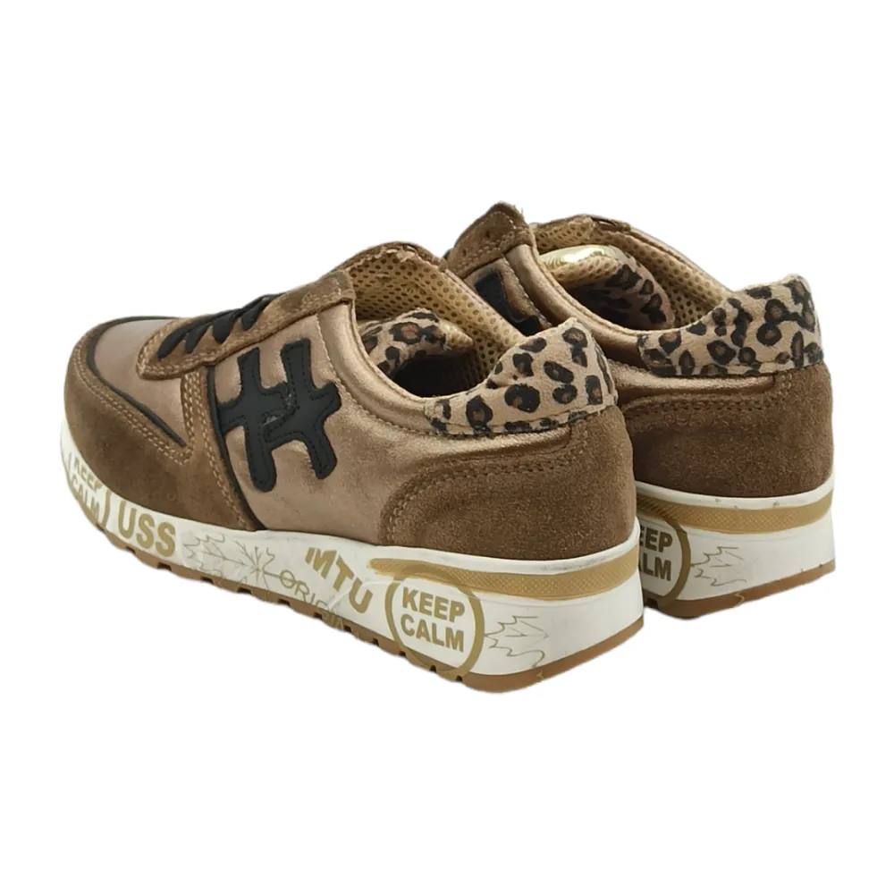Sneaker donna tessuto D. Scudieri PRD TAUPE DUBAI BRONZO
