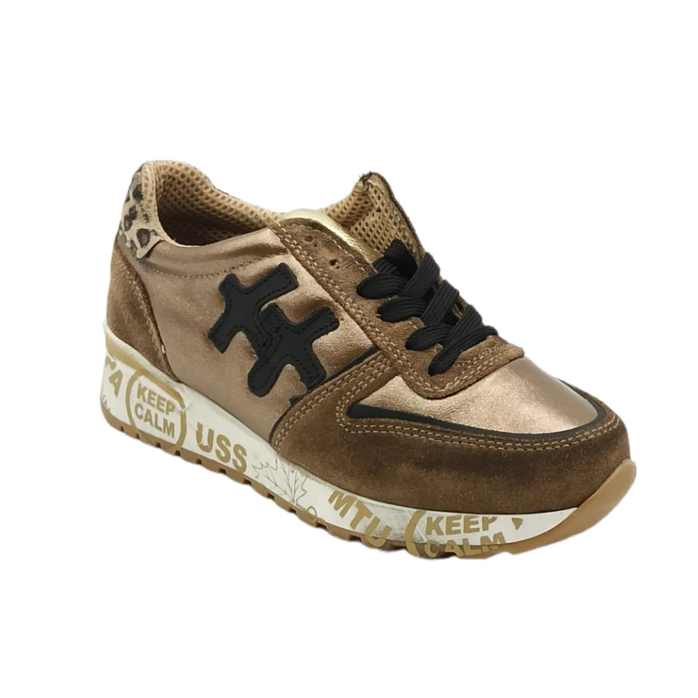 Sneaker donna tessuto D. Scudieri PRD TAUPE DUBAI BRONZO