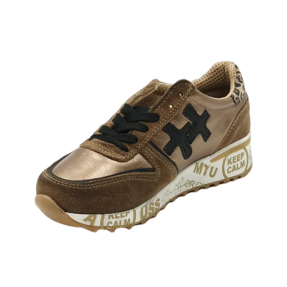 Sneaker donna tessuto D. Scudieri PRD TAUPE DUBAI BRONZO