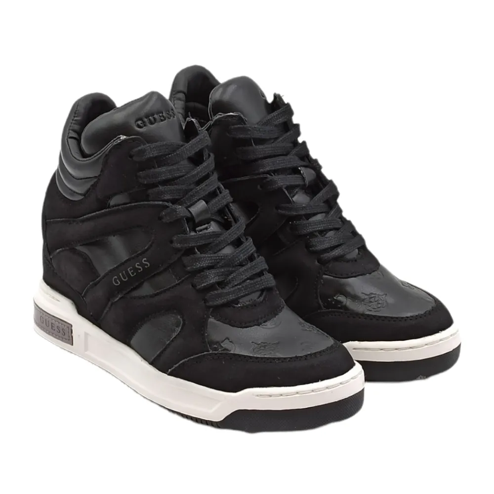 Sneaker in pelle con zeppa Guess FL8LISSMA12 BLACK