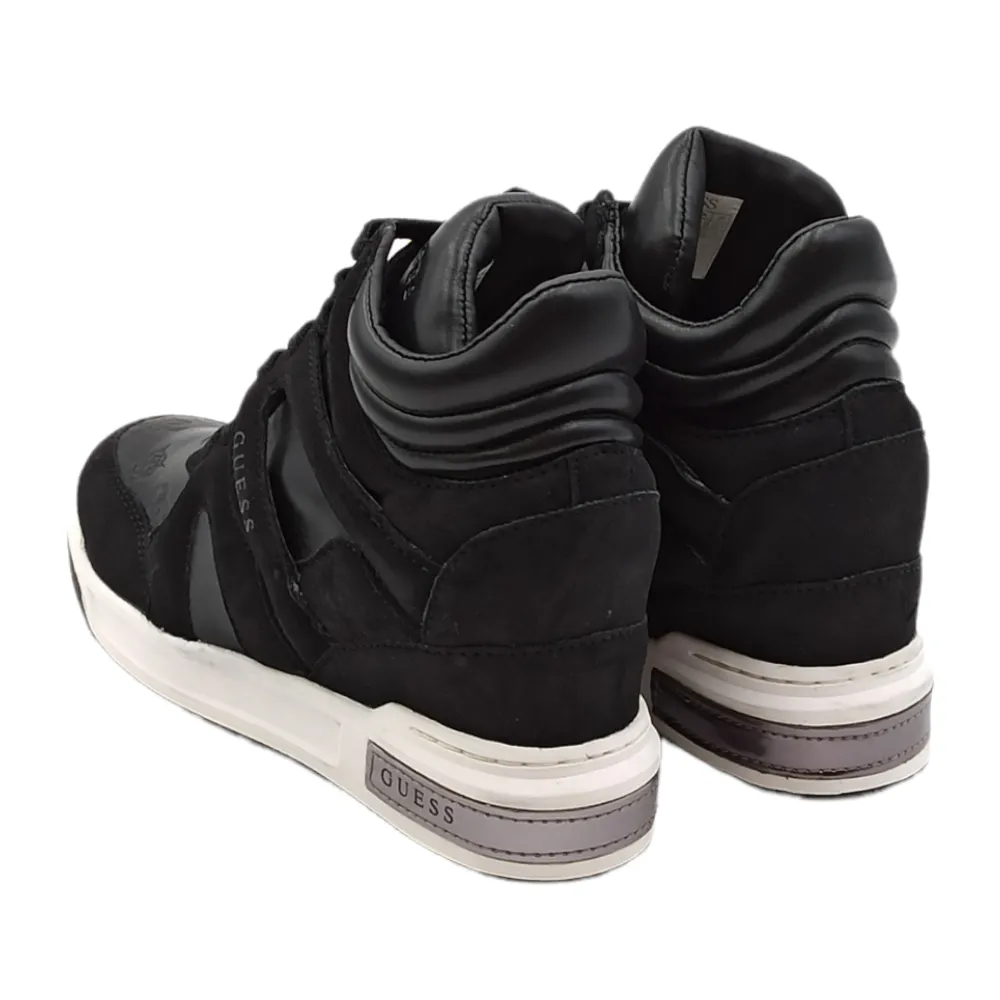 Sneaker in pelle con zeppa Guess FL8LISSMA12 BLACK