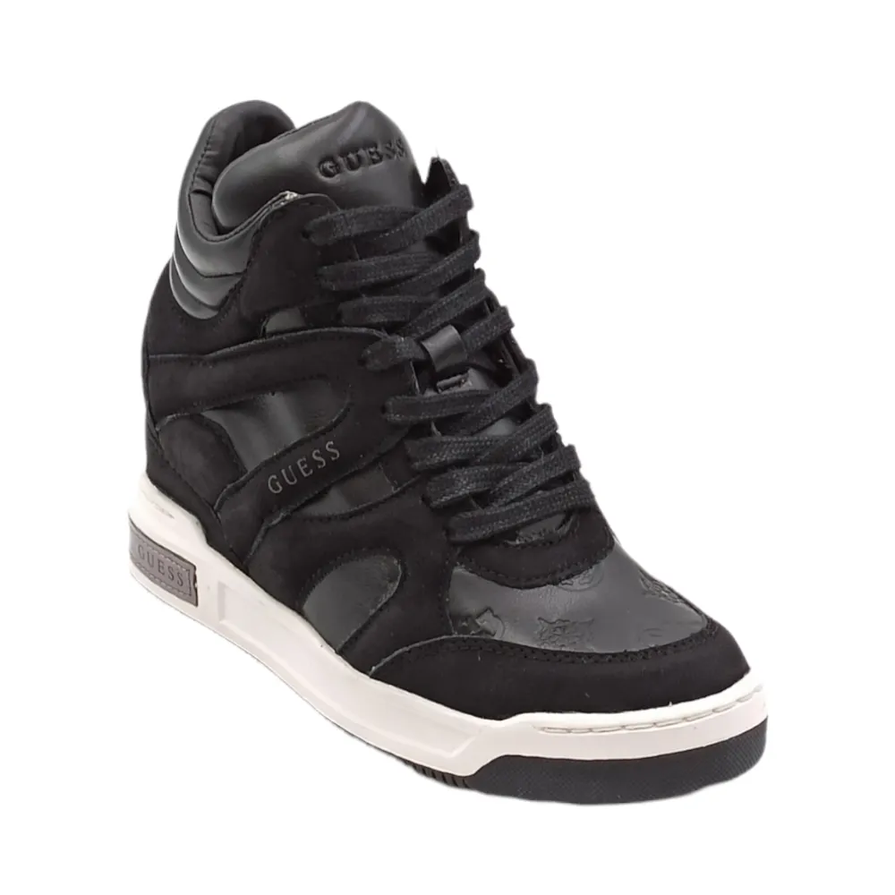 Sneaker in pelle con zeppa Guess FL8LISSMA12 BLACK