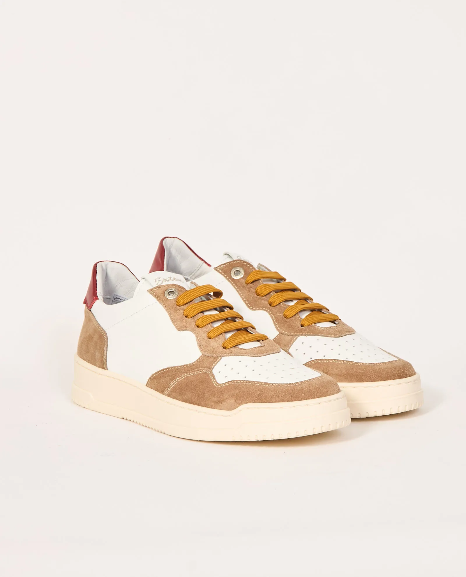 Sneaker uomo Exton in pelle e camoscio con suola in gomma