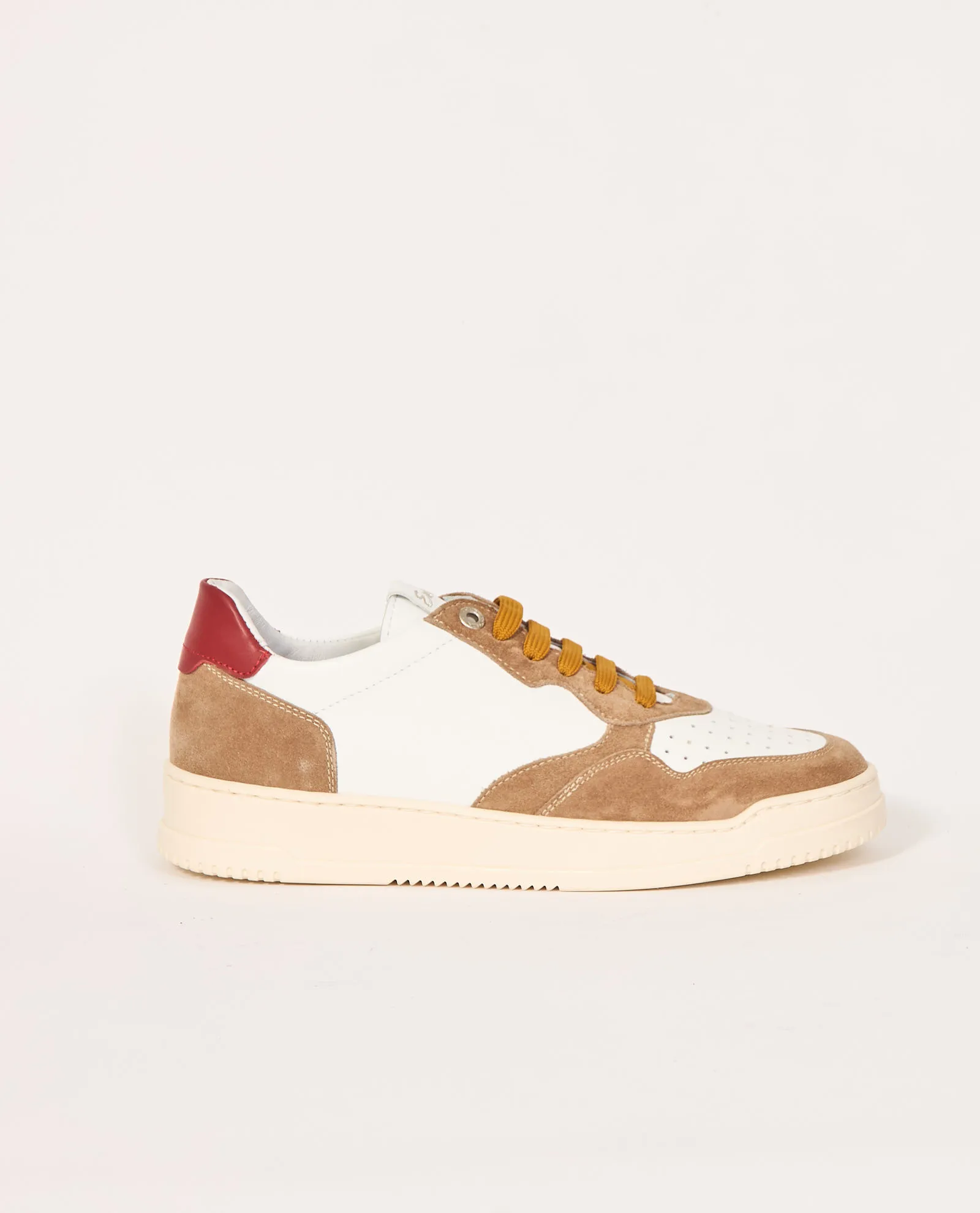 Sneaker uomo Exton in pelle e camoscio con suola in gomma
