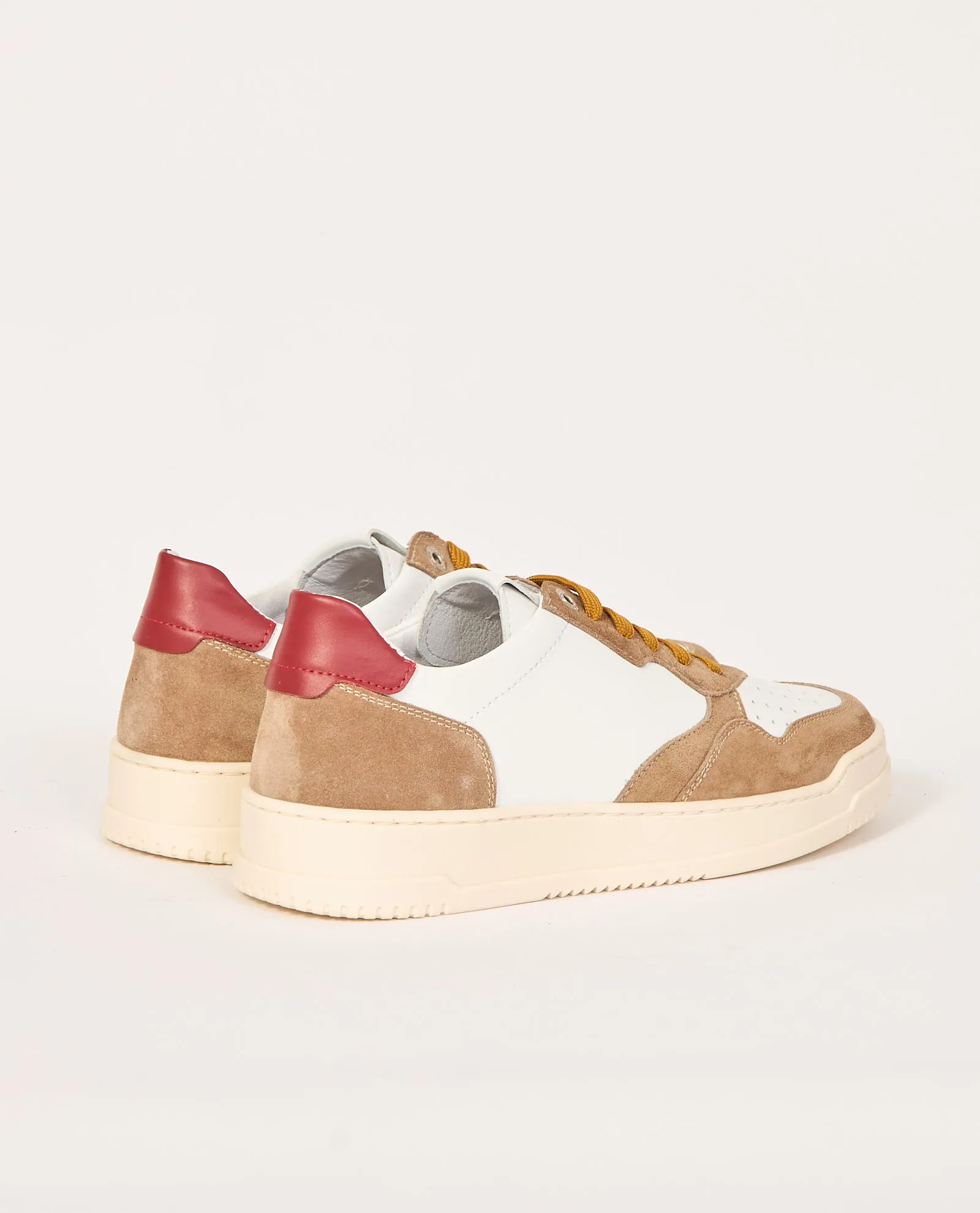 Sneaker uomo Exton in pelle e camoscio con suola in gomma