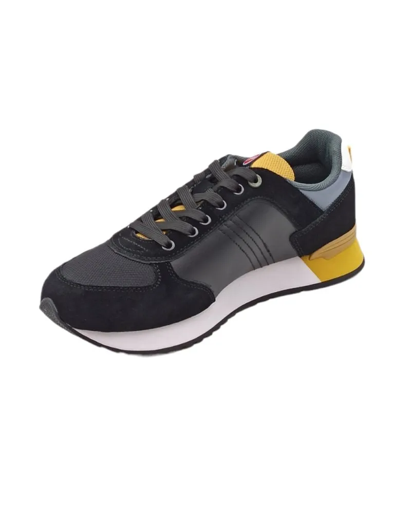 sneaker uomo in pelle Colmar travis colors  016 black-ochre-sage g