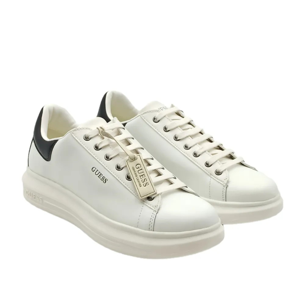 Sneaker Uomo in pelle Guess FM7RNOLEA12 WHBLK