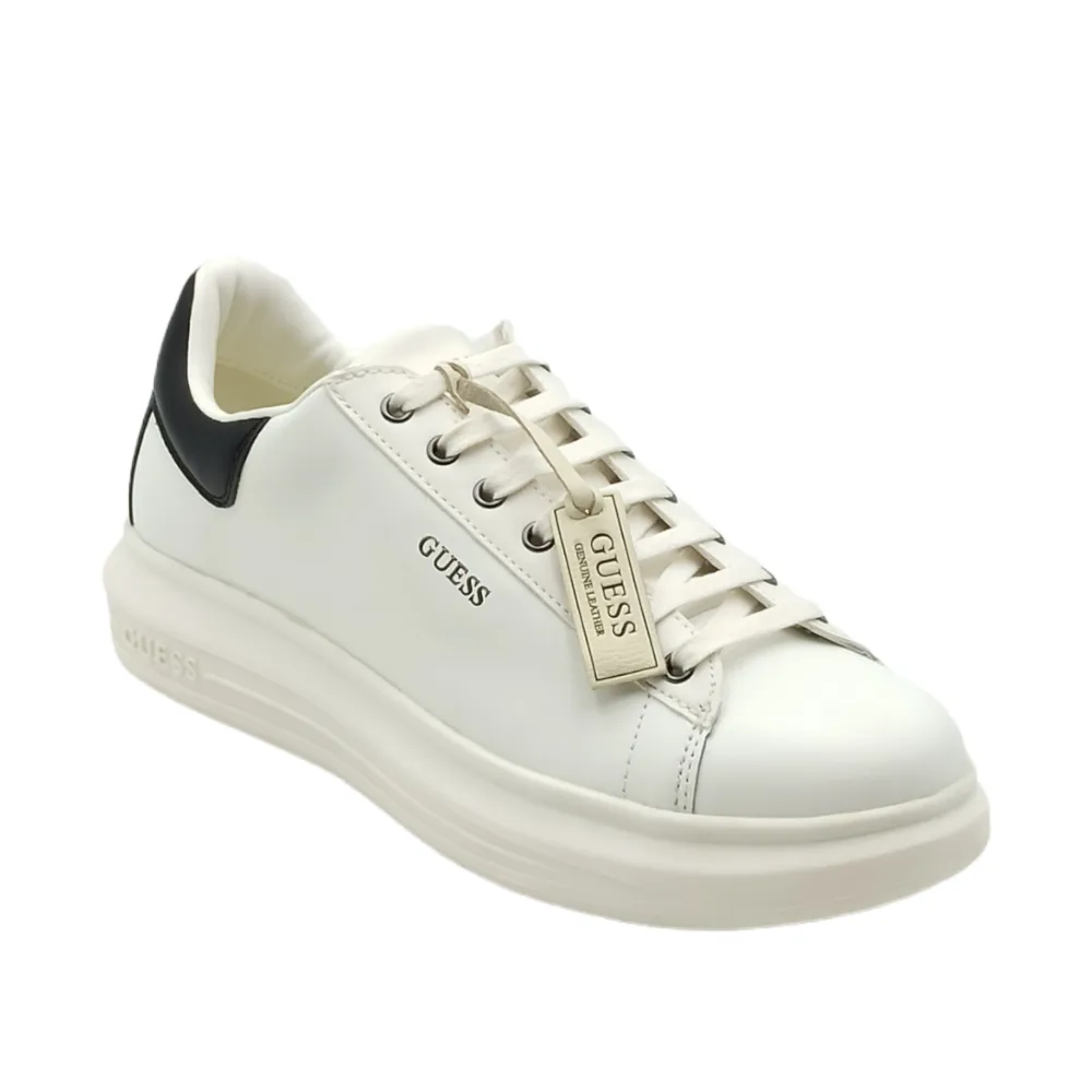 Sneaker Uomo in pelle Guess FM7RNOLEA12 WHBLK