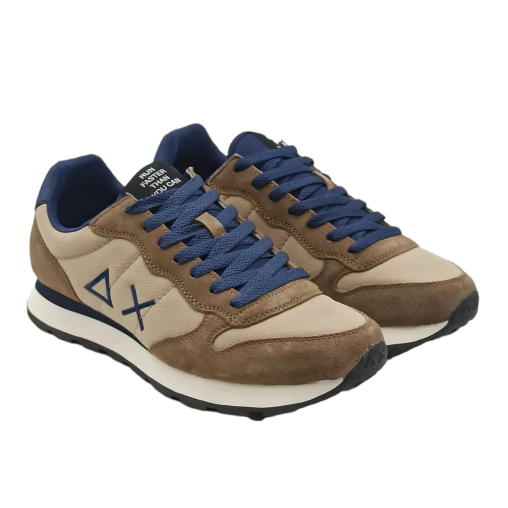 Sneaker uomo in tessuto Sun68 Z42101 BEIGE SCURO