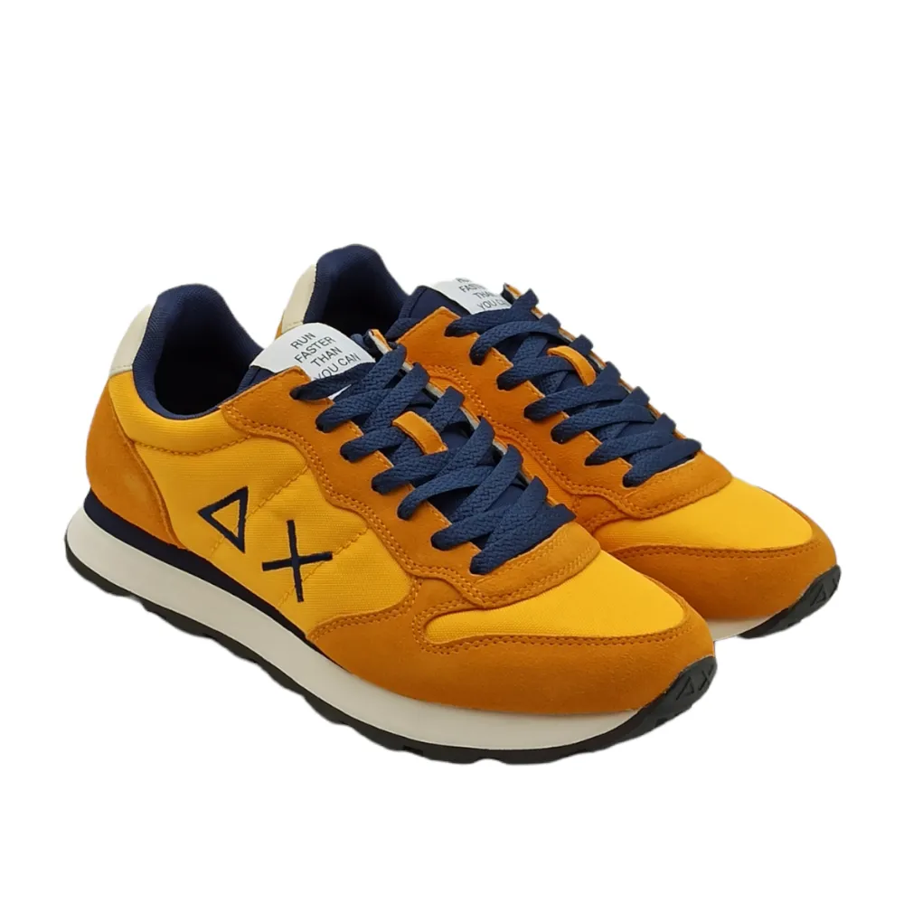Sneaker uomo in tessuto SUN68 Z42101 GIALLO