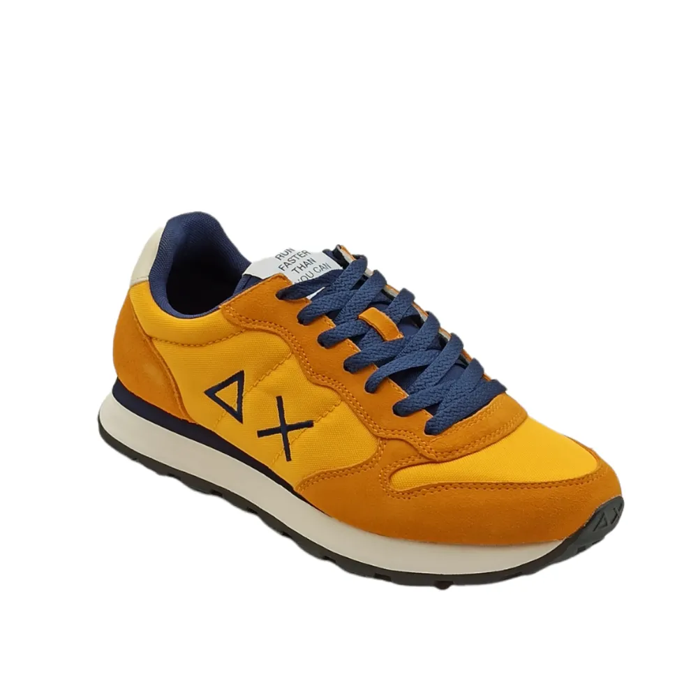 Sneaker uomo in tessuto SUN68 Z42101 GIALLO