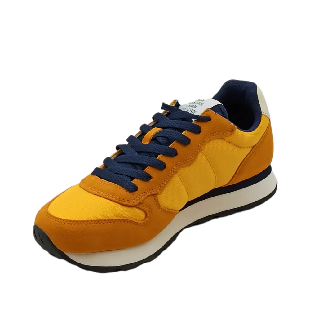 Sneaker uomo in tessuto SUN68 Z42101 GIALLO