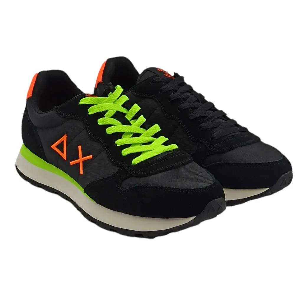 Sneaker uomo in tessuto Sun68 Z42102 NERO