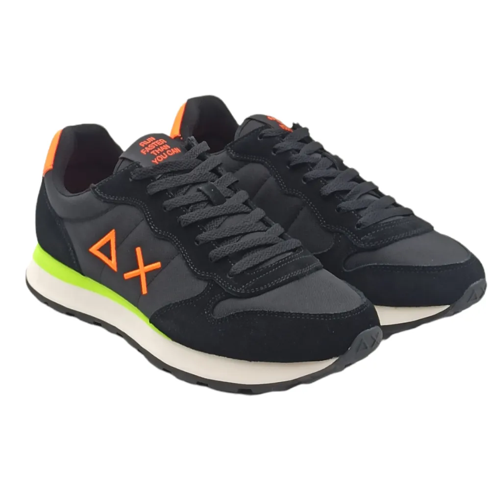 Sneaker uomo in tessuto Sun68 Z42102 NERO