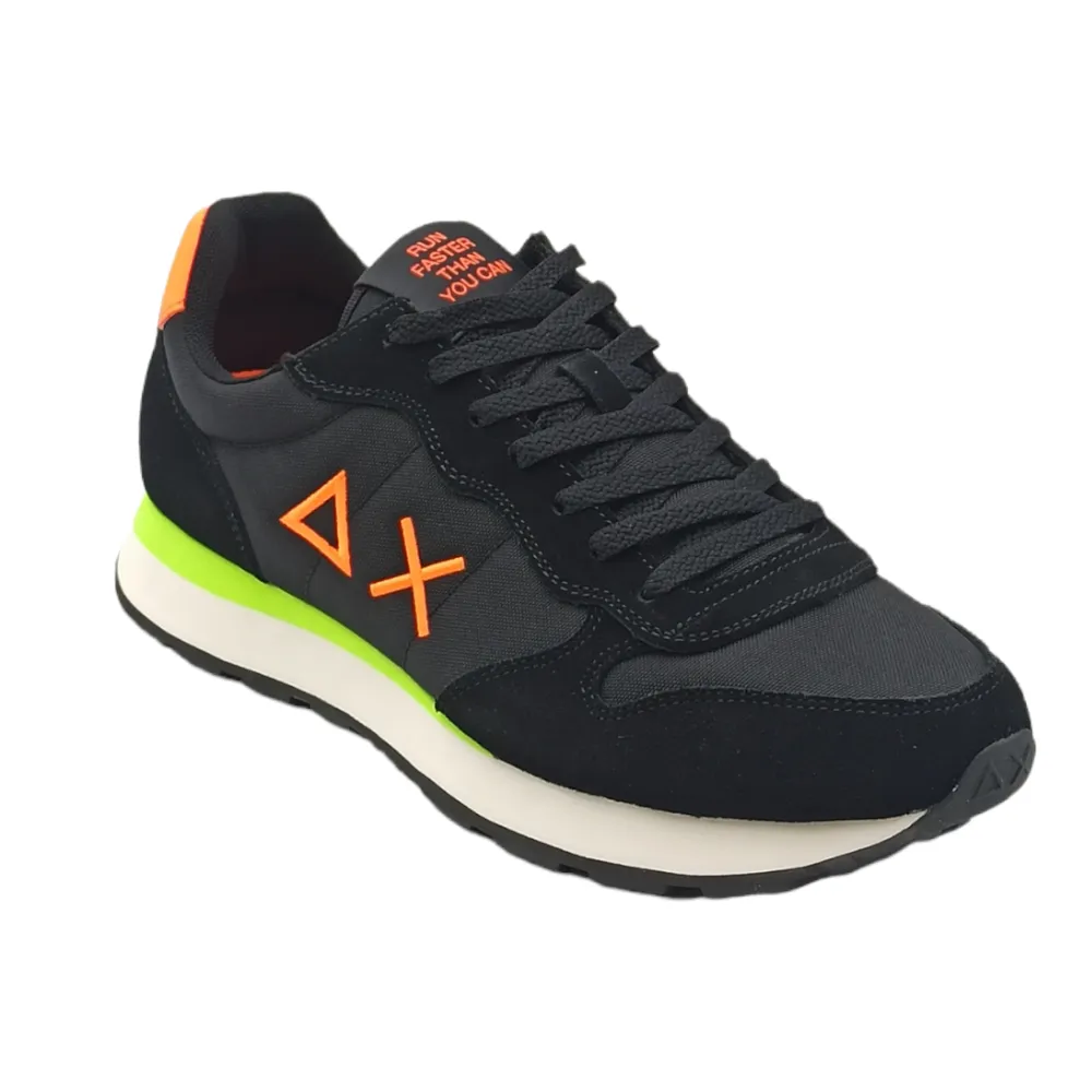Sneaker uomo in tessuto Sun68 Z42102 NERO