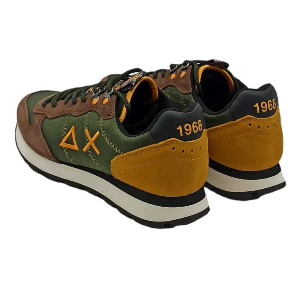 Sneaker uomo in tessuto SUN68 Z42110 MILITARE SCURO TOM GOES CAMPING