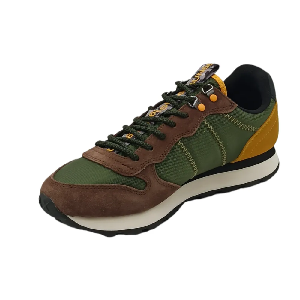 Sneaker uomo in tessuto SUN68 Z42110 MILITARE SCURO TOM GOES CAMPING