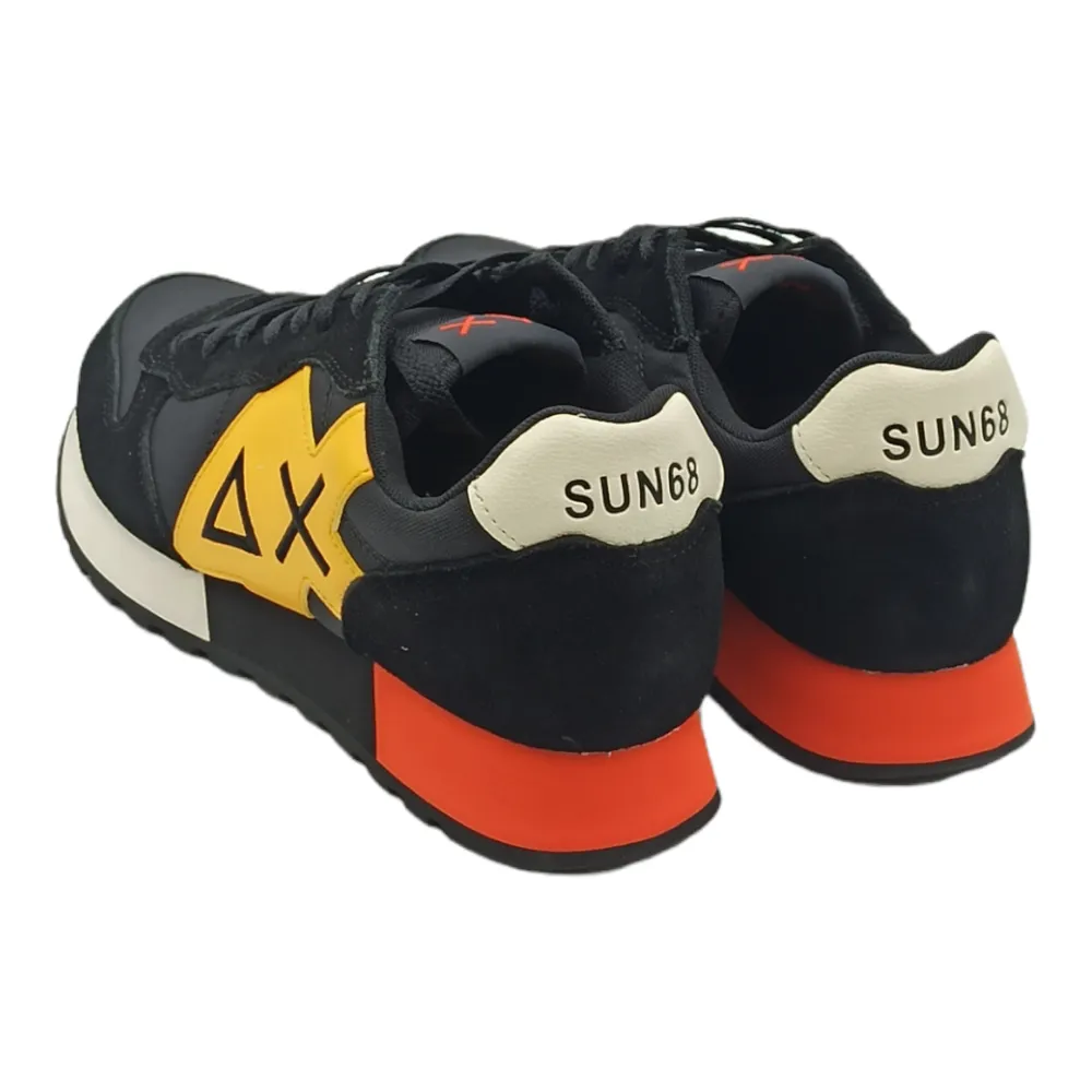 Sneaker uomo in tessuto SUN68Z 42113 NERO JAKI SOLID