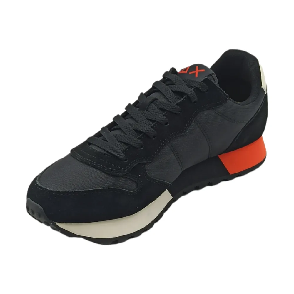 Sneaker uomo in tessuto SUN68Z 42113 NERO JAKI SOLID