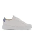 Sneakers Crime London EXTRALIGHT in pelle bianco e avio