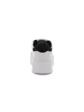 Sneakers Crime London WEIGHTLESS LOW TOP in pelle e nylon bianco e nero