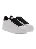 Sneakers Crime London WEIGHTLESS LOW TOP in pelle e nylon bianco e nero