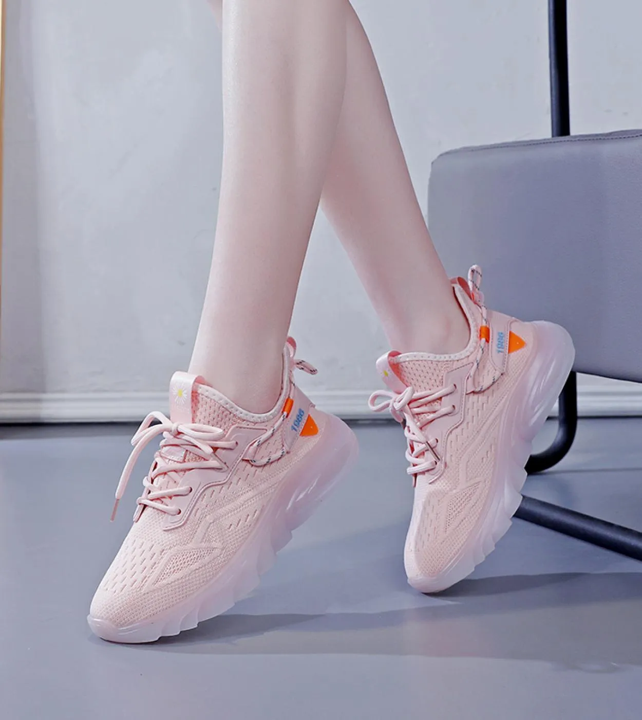 Sneakers da donna Moda in gomma Scarpe casual traspiranti leggere Piattaforma da donna Scarpe vulcanizzate da donna Sneakers Run