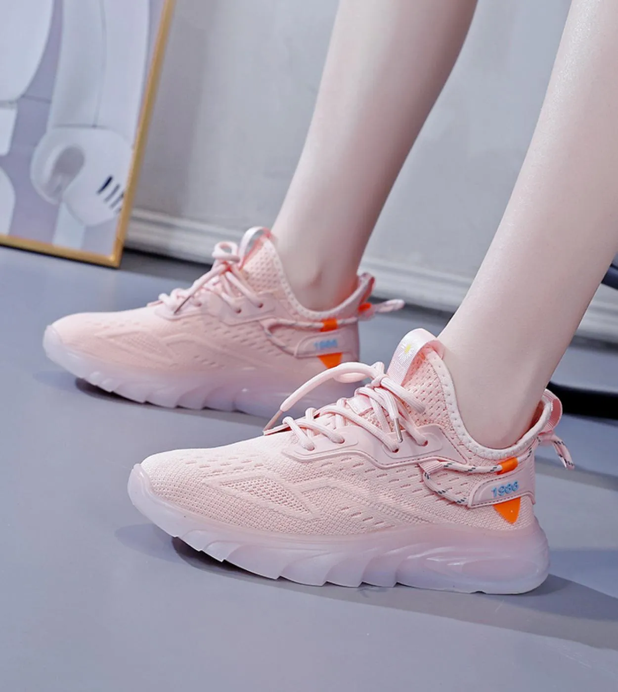 Sneakers da donna Moda in gomma Scarpe casual traspiranti leggere Piattaforma da donna Scarpe vulcanizzate da donna Sneakers Run