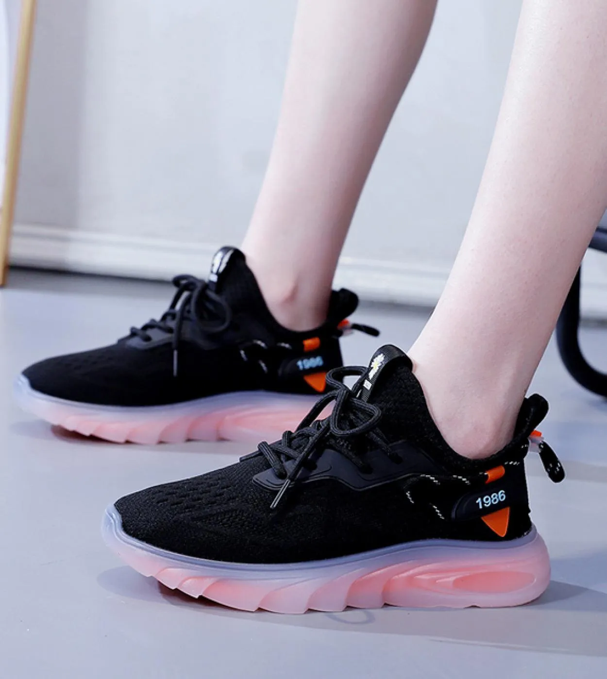 Sneakers da donna Moda in gomma Scarpe casual traspiranti leggere Piattaforma da donna Scarpe vulcanizzate da donna Sneakers Run