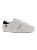 Sneakers D.A.T.E. HILL LOW CALF in pelle e camoscio bianco e nero