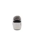 Sneakers D.A.T.E. HILL LOW CALF in pelle e camoscio bianco e nero
