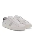 Sneakers D.A.T.E. HILL LOW CALF in pelle e camoscio bianco e nero