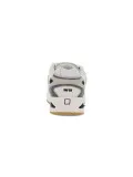 Sneakers D.A.T.E. SN23 in pelle e rete bianco e grigio chiaro