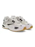 Sneakers D.A.T.E. SN23 in pelle e rete bianco e grigio chiaro