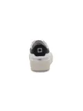 Sneakers D.A.T.E. SONICA LEATHER in pelle bianco e nero
