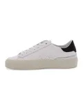 Sneakers D.A.T.E. SONICA LEATHER in pelle bianco e nero
