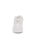 Sneakers Windsor Smith ROSY BRAVE WHITE ROSE GOLD HOLOGRAPHIC in pelle bianco e oro